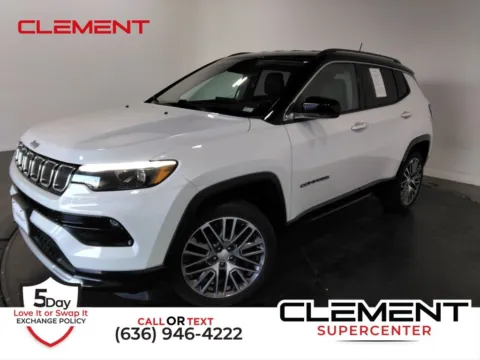 White 2022 Jeep Compass Limited for sale in St. Charles, MO