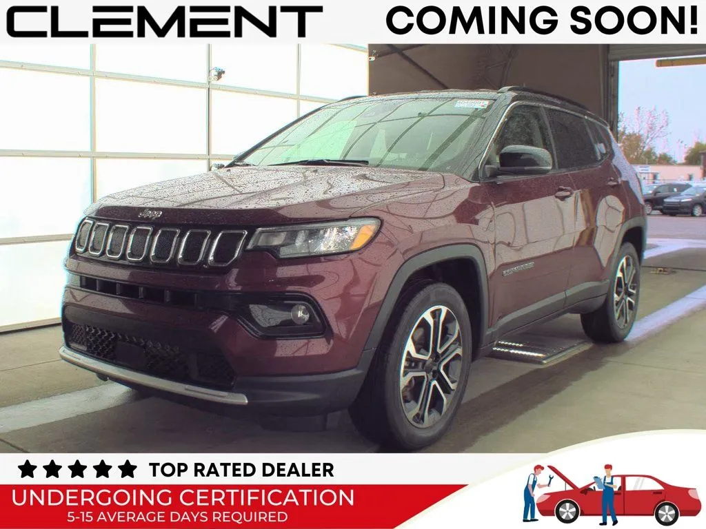 Red 2022 Jeep Compass Limited for sale in St. Charles, MO