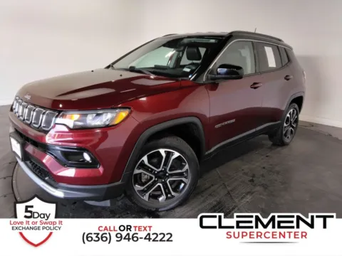 Red 2022 Jeep Compass Limited for sale in St. Charles, MO