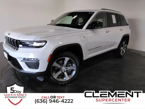 White 2023 Jeep Grand Cherokee 4xe for sale in St. Charles, MO