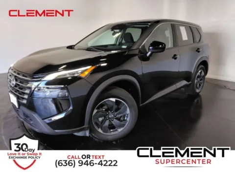 Black 2024 Nissan Rogue SV for sale in St. Charles, MO