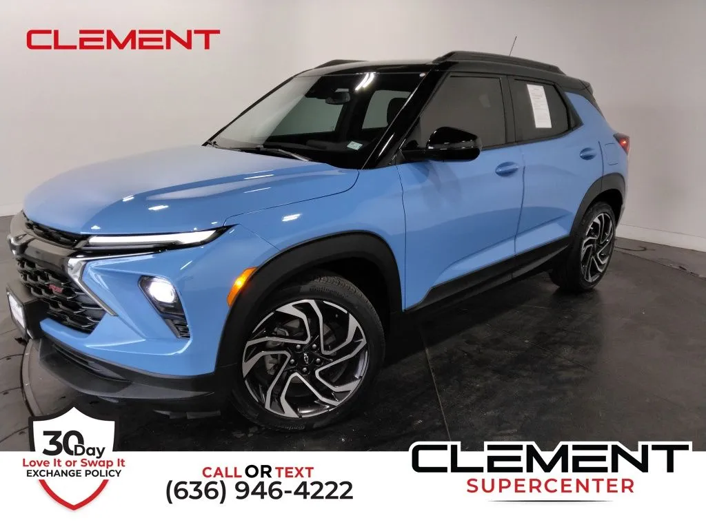 Blue 2024 Chevrolet TrailBlazer RS for sale in St. Charles, MO