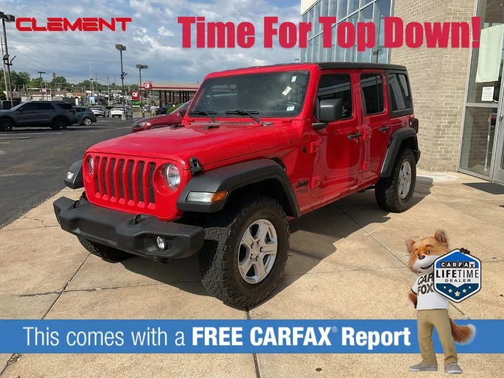 Red 2019 Jeep Wrangler Unlimited Sport S for sale in St. Charles, MO