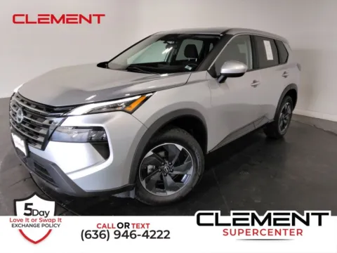 Silver 2024 Nissan Rogue SV for sale in St. Charles, MO