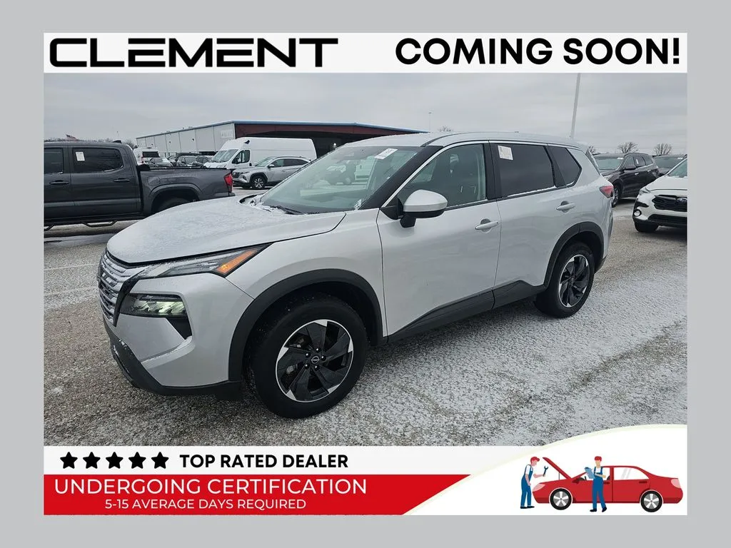 Silver 2024 Nissan Rogue SV for sale in St. Charles, MO