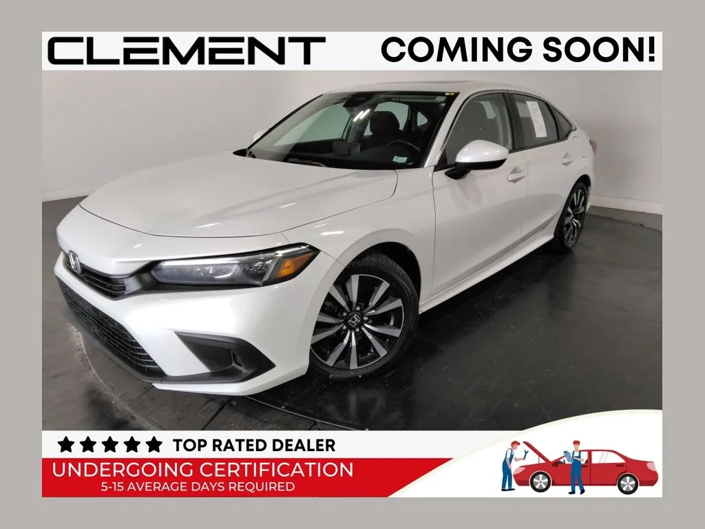 White 2023 Honda Civic EX for sale in St. Charles, MO