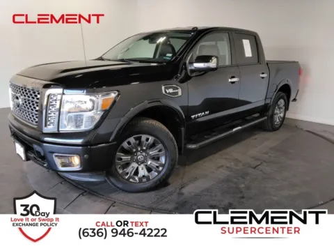 Black 2017 Nissan Titan Platinum Reserve for sale in St. Charles, MO