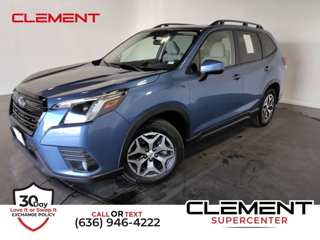 Blue 2023 Subaru Forester Premium for sale in St. Charles, MO