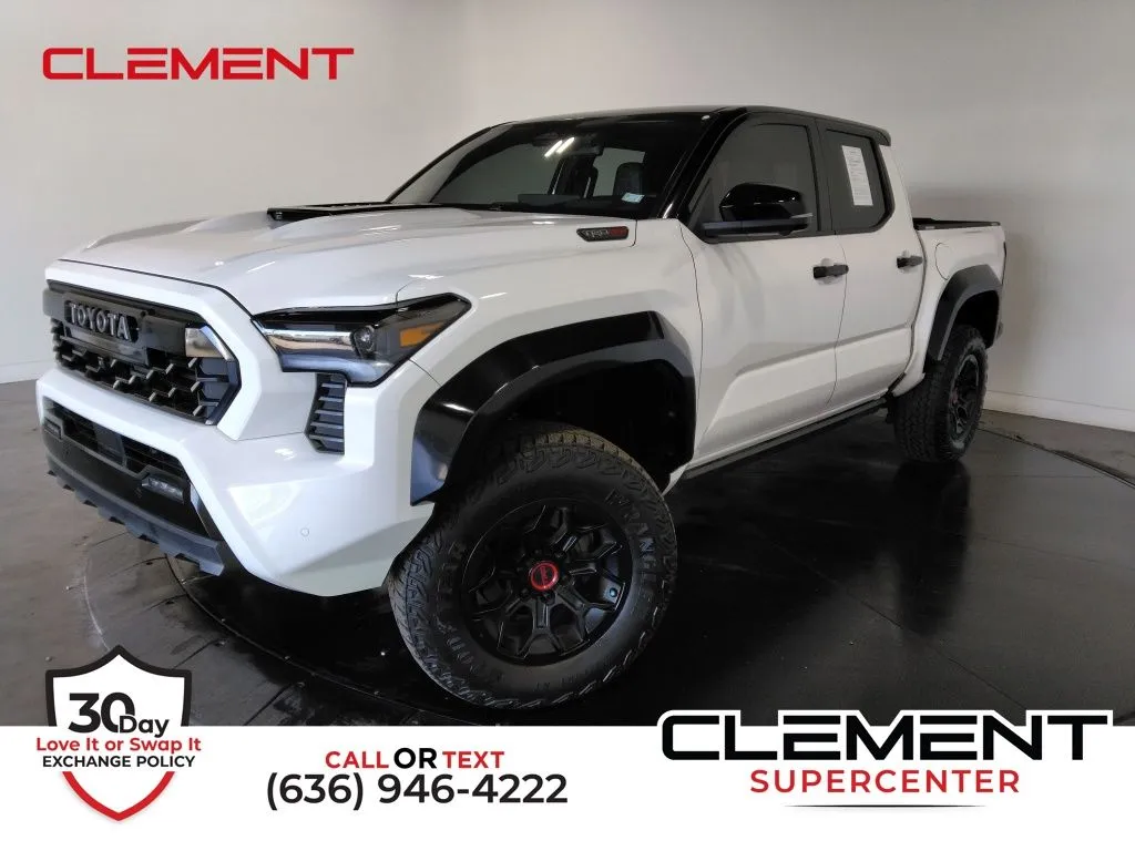 White 2024 Toyota Tacoma Hybrid TRD Pro for sale in St. Charles, MO