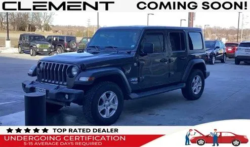 Gray 2018 Jeep Wrangler Unlimited Sport S for sale in St. Charles, MO