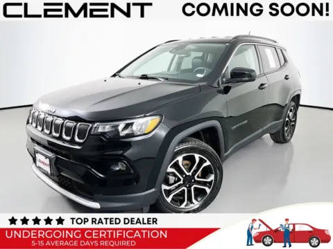 Black 2022 Jeep Compass Limited for sale in St. Charles, MO