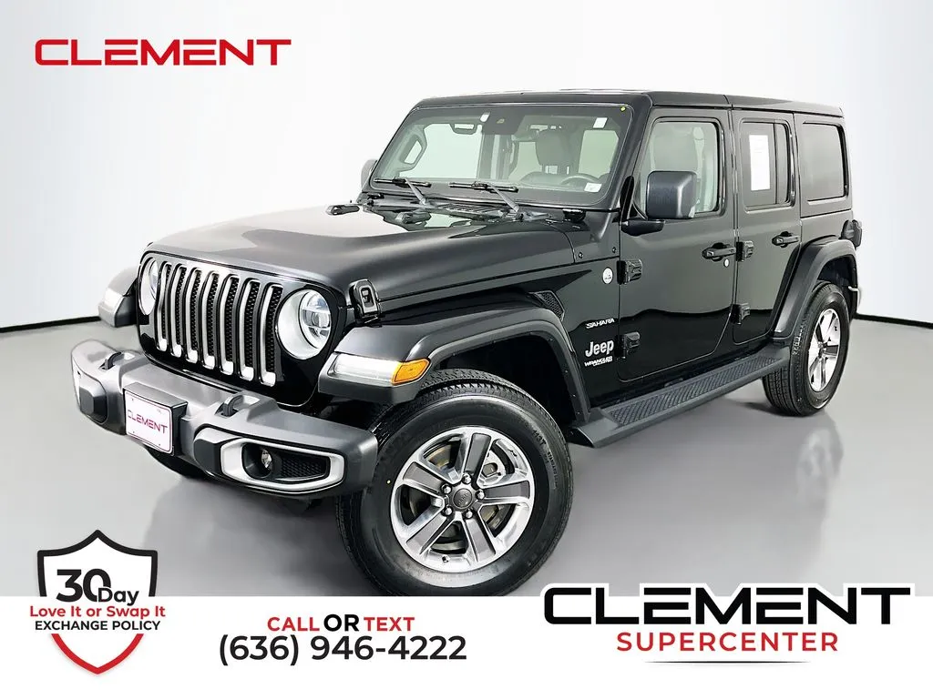 Black 2021 Jeep Wrangler Unlimited Sahara for sale in St. Charles, MO