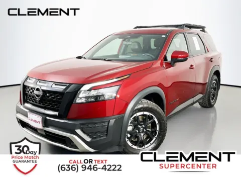 Red 2025 Nissan Pathfinder Rock Creek for sale in St. Charles, MO