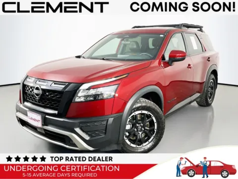 Red 2025 Nissan Pathfinder Rock Creek for sale in St. Charles, MO