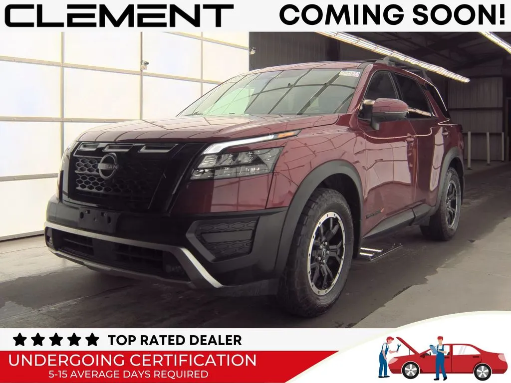 Red 2025 Nissan Pathfinder Rock Creek for sale in St. Charles, MO