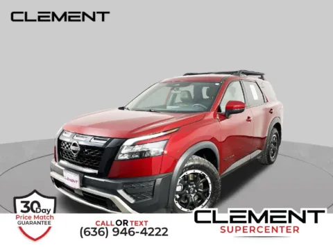 Red 2025 Nissan Pathfinder Rock Creek for sale in St. Charles, MO