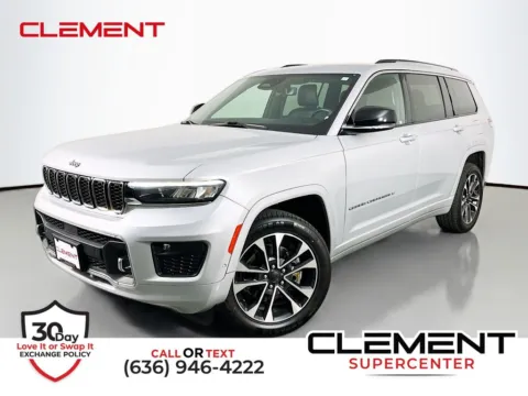 Silver 2021 Jeep Grand Cherokee L Overland for sale in St. Charles, MO