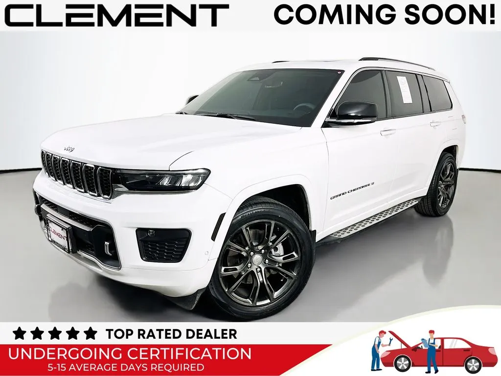 White 2023 Jeep Grand Cherokee L Overland for sale in St. Charles, MO