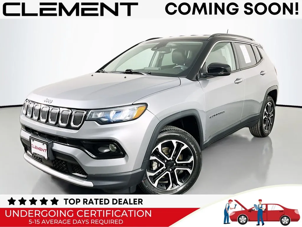 Silver 2022 Jeep Compass Limited for sale in St. Charles, MO