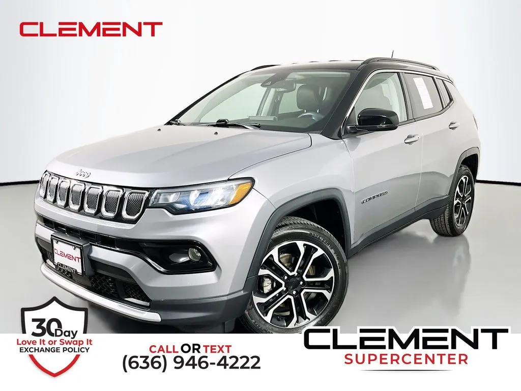Silver 2022 Jeep Compass Limited for sale in St. Charles, MO