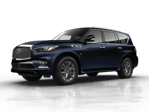 Silver 2018 INFINITI QX80 for sale in St. Charles, MO