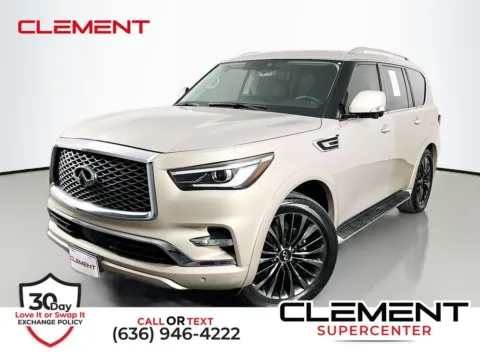 Silver 2022 INFINITI QX80 LUXE for sale in St. Charles, MO