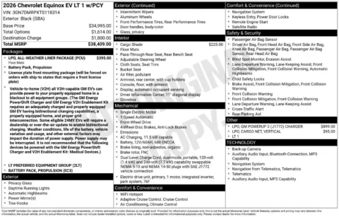 Photos of 2026 Chevrolet Equinox EV LT for sale in St. Charles, MO at Clement Supercenter