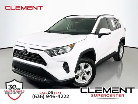 White 2019 Toyota RAV4 XLE for sale in St. Charles, MO