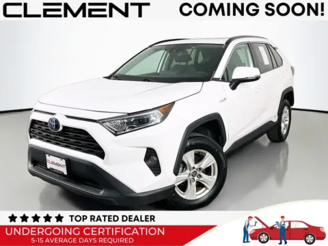 White 2021 Toyota RAV4 Hybrid XLE for sale in St. Charles, MO