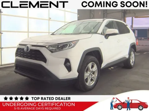 White 2021 Toyota RAV4 Hybrid XLE for sale in St. Charles, MO