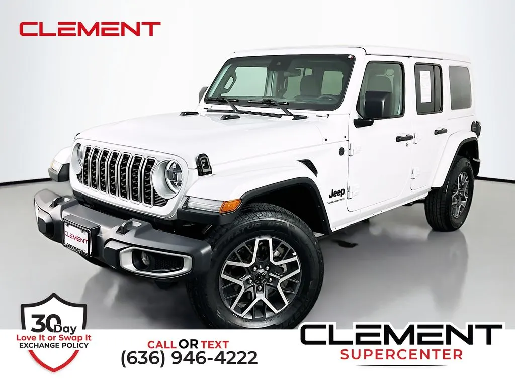 White 2025 Jeep Wrangler Sahara for sale in St. Charles, MO