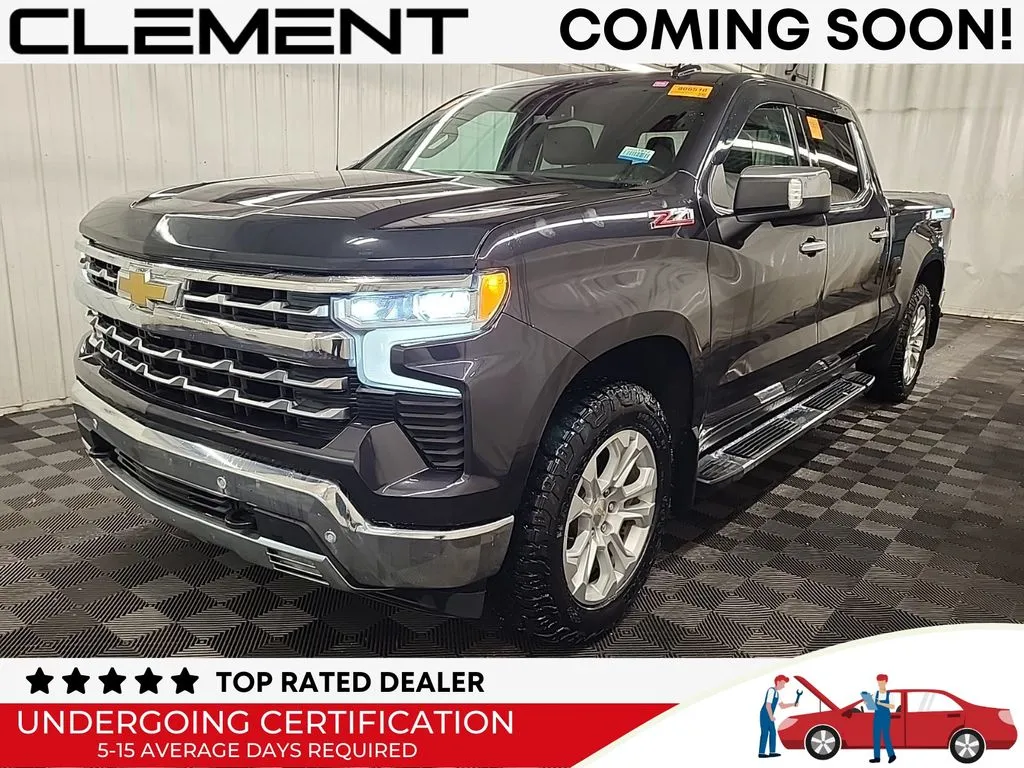 Gray 2022 Chevrolet Silverado 1500 LTZ for sale in St. Charles, MO