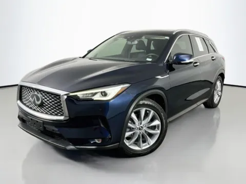 Blue 2019 INFINITI QX50 ESSENTIAL for sale in St. Charles, MO