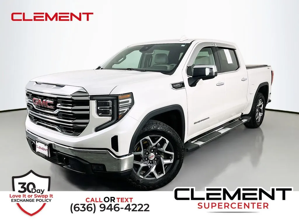 White 2022 GMC Sierra 1500 SLT for sale in St. Charles, MO