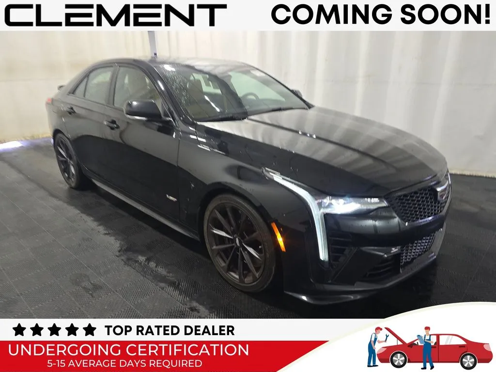 Black 2023 Cadillac CT4 V-Series for sale in St. Charles, MO