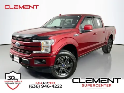 Red 2018 Ford F-150 Lariat for sale in St. Charles, MO