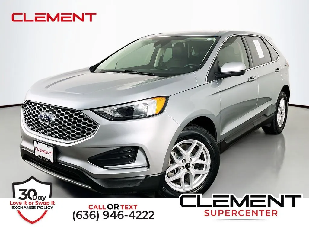 Silver 2024 Ford Edge SEL for sale in St. Charles, MO