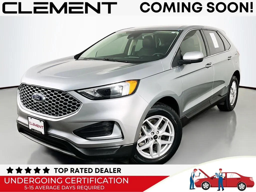 Silver 2024 Ford Edge SEL for sale in St. Charles, MO