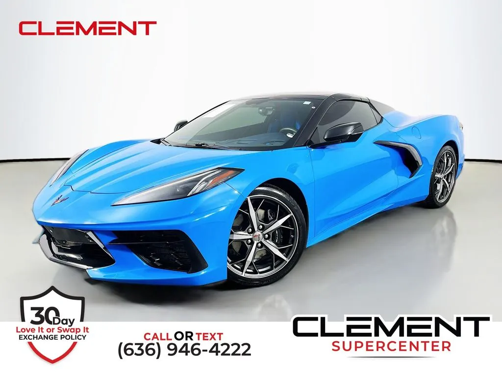 Blue 2021 Chevrolet Corvette Stingray for sale in St. Charles, MO