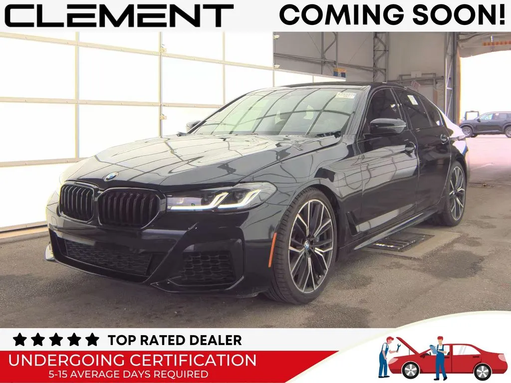 Black 2021 BMW 5 Series M550i xDrive for sale in St. Charles, MO