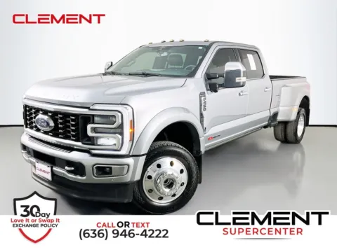 Silver 2024 Ford F-450SD Platinum for sale in St. Charles, MO