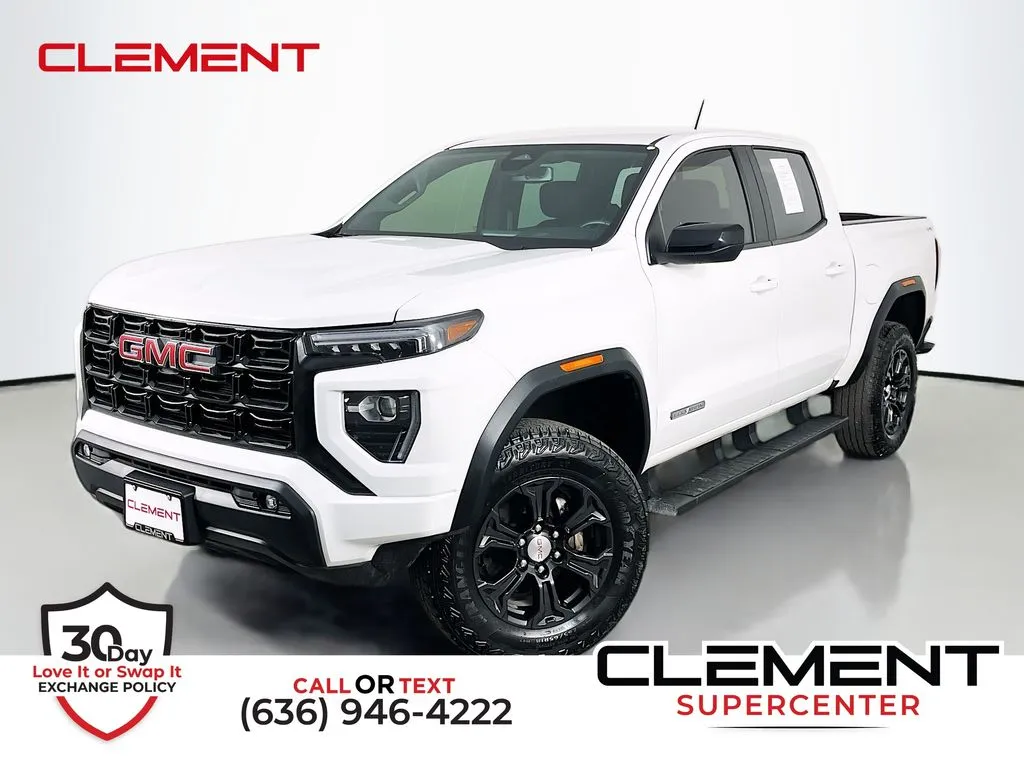 White 2024 GMC Canyon Elevation for sale in St. Charles, MO