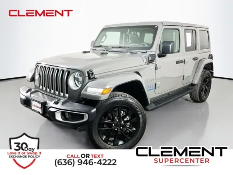 Gray 2021 Jeep Wrangler Unlimited Sahara 4xe for sale in St. Charles, MO