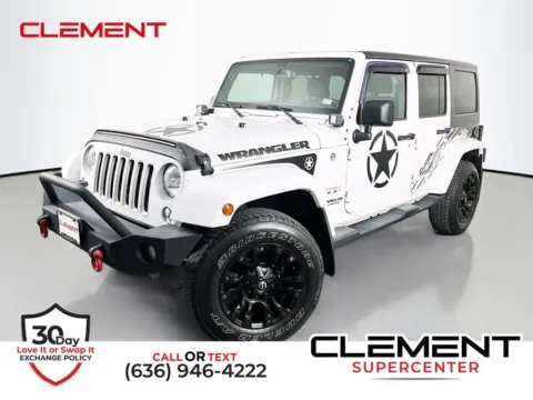 White 2017 Jeep Wrangler Unlimited Sahara for sale in St. Charles, MO