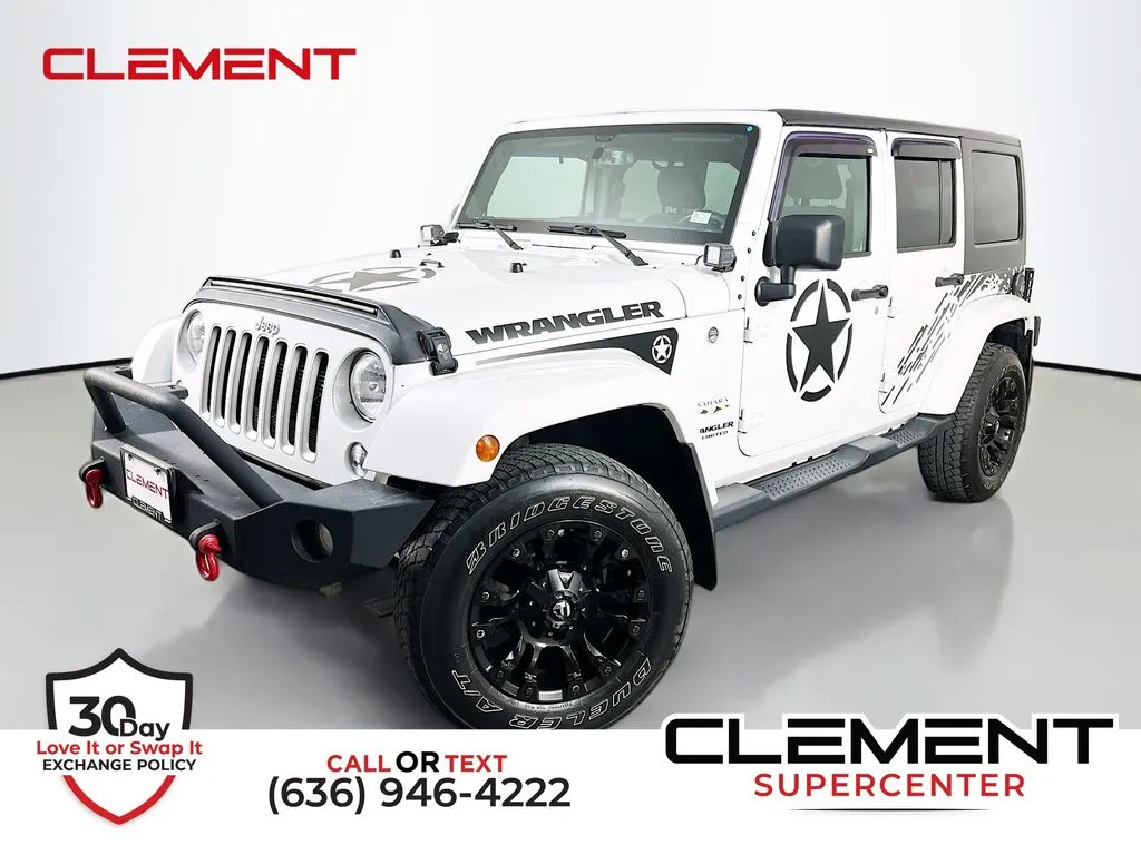 White 2017 Jeep Wrangler Unlimited Sahara for sale in St. Charles, MO