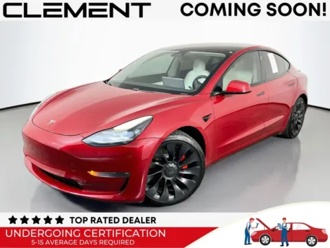 Red 2021 Tesla Model 3 Performance for sale in St. Charles, MO