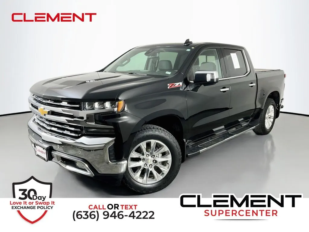 Black 2019 Chevrolet Silverado 1500 LTZ for sale in St. Charles, MO