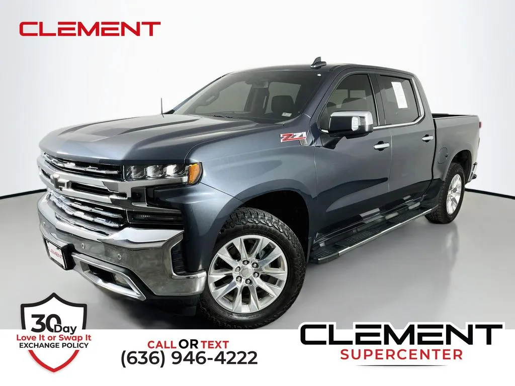 Gray 2021 Chevrolet Silverado 1500 LTZ for sale in St. Charles, MO