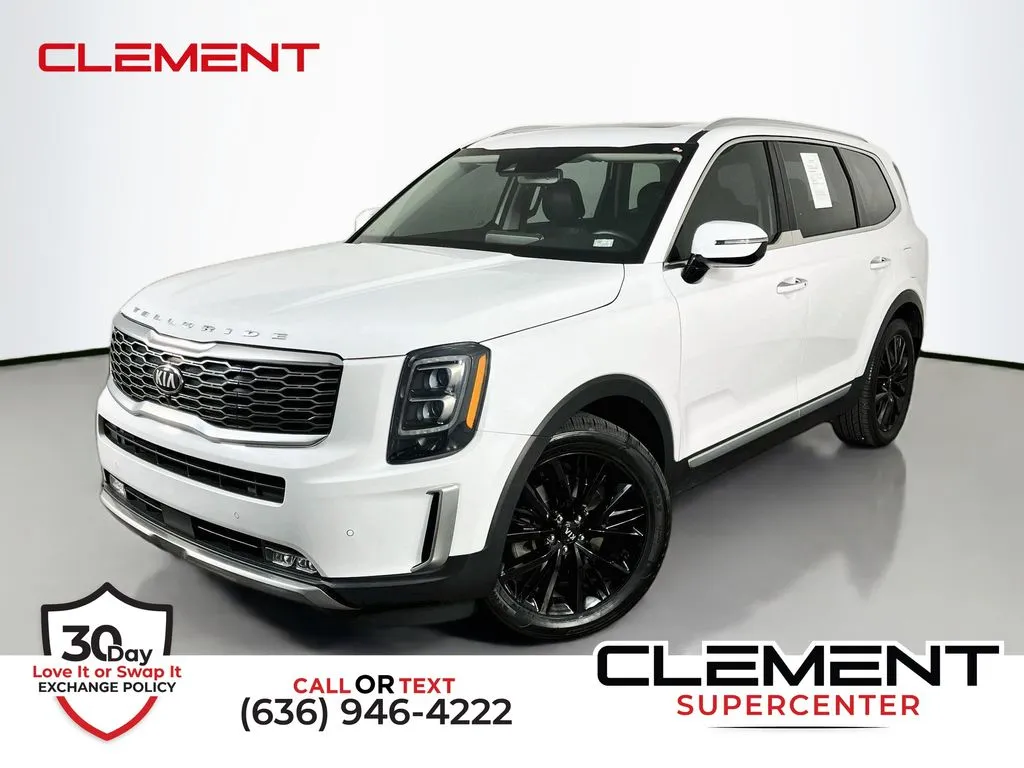 White 2021 Kia Telluride SX for sale in St. Charles, MO