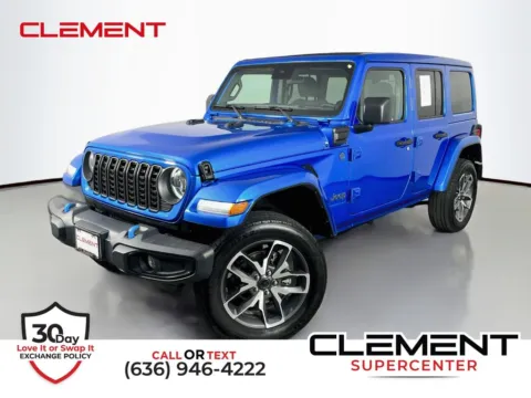Blue 2024 Jeep Wrangler Sport S 4xe for sale in St. Charles, MO